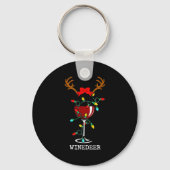 Porte-clés Funny Reindeer Winedeer Reinbeer Matching Couples  (Recto)