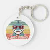 Porte-clés Funny requin invitation vous sourire (Dos)