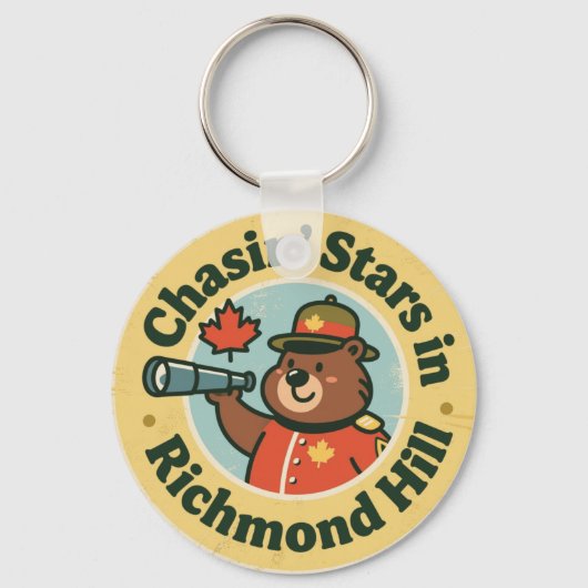 Porte-clés Funny Richmond Hill Stargazer Bear (Verso)