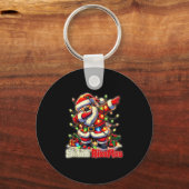 Porte-clés Funny Rizz Santa Claus Dabbing Christmas Skibidi R (Recto)