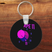 Porte-clés Funny Rpe 11 Poids Bodybuilding Fitness Gy (Recto)