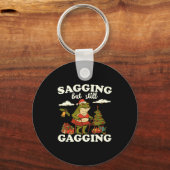 Porte-clés Funny Sagging But Still Gagging Santa Frog Meme Ch (Recto)