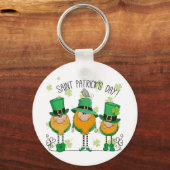 Porte-clés Funny Saint Patrick's Day T-Shirt Irish Shamrock (Recto)