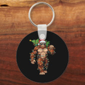 Porte-clés Funny Santa Bigfoot Christmas Tree Christmas Crypt (Recto)