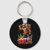 Porte-clés Funny Santa Bigfoot Sasquatch Rock Christmas Xmas (Recto)