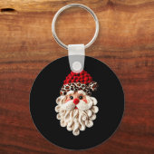 Porte-clés Funny Santa Claus Crochet Pajamas Holiday Xmas Chr (Recto)