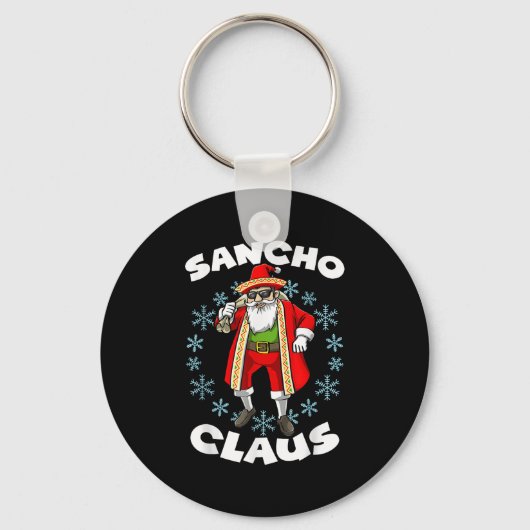 Porte-clés Funny Santa Claus Sancho mexicain Santa Claus Chri (Recto)
