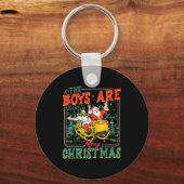 Porte-clés Funny Santa Jesus The Boys Are Back In Town Merry  (Recto)