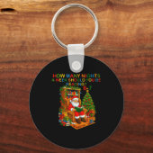 Porte-clés Funny Santa lisant 67 Meme Tee Noël Professeur (Recto)