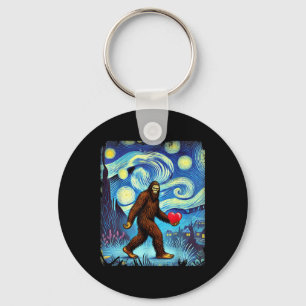 Porte-clés Funny Sasquatch Bigfoot Coeur Valentines Jour Garç