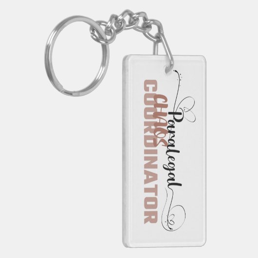 Porte-clés Funny Sassy Chaos Coordinateur Conception Porte -  (Devant gauche)