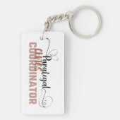 Porte-clés Funny Sassy Chaos Coordinateur Conception Porte -  (Dos)