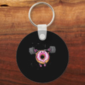 Porte-clés Funny Saying Donut Give Up Gym Weight Lifting Work (Recto)