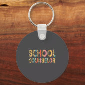 Porte-clés Funny School Counselor Teacher Leopard School Coun (Recto)
