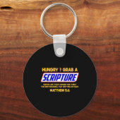 Porte-clés Funny Scripture , Bible Verse, Famous Scriptures, (Recto)
