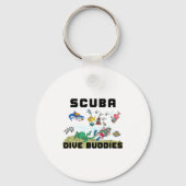 Porte-clés Funny Scuba Dive Buddy (Recto)