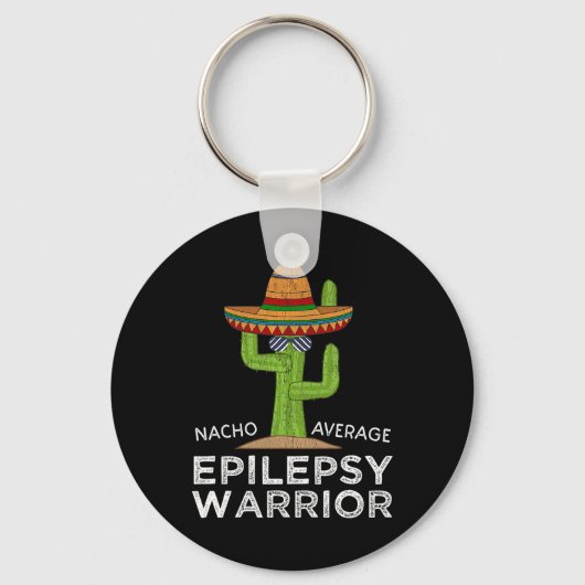 Porte-clés Funny Sensibilisation Epilepsy Warrior (Recto)