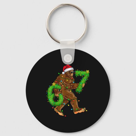 Porte-clés Funny Six Seven 6 7 Meme Bigfoot Christmas Shirts (Recto)
