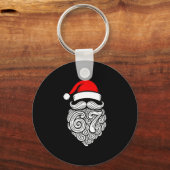 Porte-clés Funny Six Seven 6 7 Meme Santa Christmas Shirt Men (Recto)