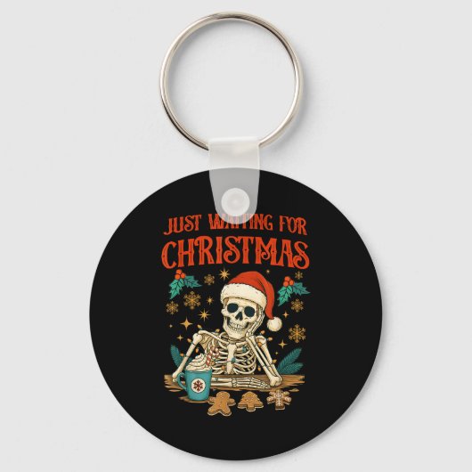 Porte-clés Funny Skeleton Christmas (Recto)