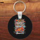 Porte-clés Funny Slot Machine Christmas Graphics Lights Lover (Recto)