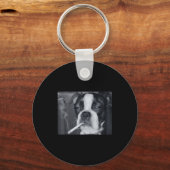 Porte-clés Funny Smoking Dog Meme Cigarette Gen Z Meme Dog Lo (Recto)