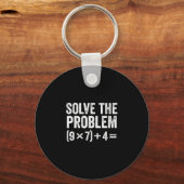 Porte-clés Funny Solve The Problem 67 Meme Six Seven (Recto)