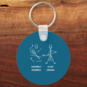 Porte-clés Funny Stickman Guitarist Embly  (Recto)