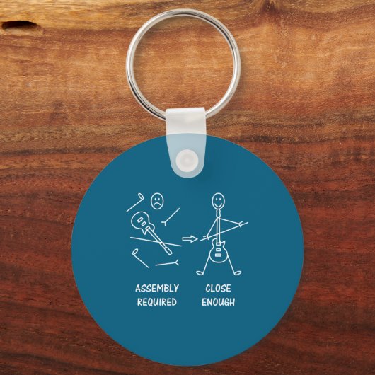 Porte-clés Funny Stickman Guitarist Embly  (Recto)