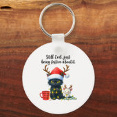 Porte-clés Funny Still Evil Just Being Festive About It Cat C (Recto)