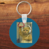 Porte-clés Funny Subway Cat Meme Stud Brainrot Cats Humor Kit (Recto)