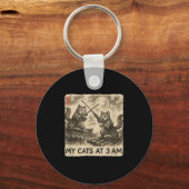 Porte-clés Funny Sumi-e Kawaii peinture à l'encre japonais Me (Recto)