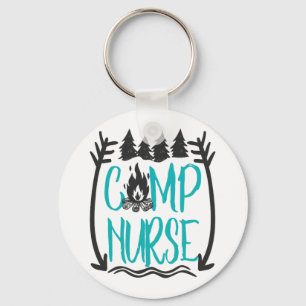 Porte-clés Funny Summer Camp Nurse Nurse Cadeau infirmière Ca