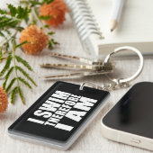 Porte-clés Funny Swimmers cite des blagues Je nage donc je su (Devant droit)