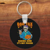 Porte-clés Funny Thanksgiving Dad Tax Skeleton Turkey Day Foo (Recto)