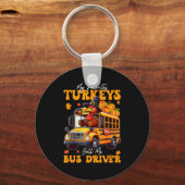 Porte-clés Funny Thanksgiving Turkey Bus Driver School Gift  (Recto)