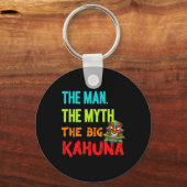 Porte-clés Funny The Man The Myth The Big Kahuna Men's Tiki F (Recto)