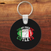 Porte-clés Funny Tommy Freakin' Cutlets New Jersey Italy Flag (Recto)
