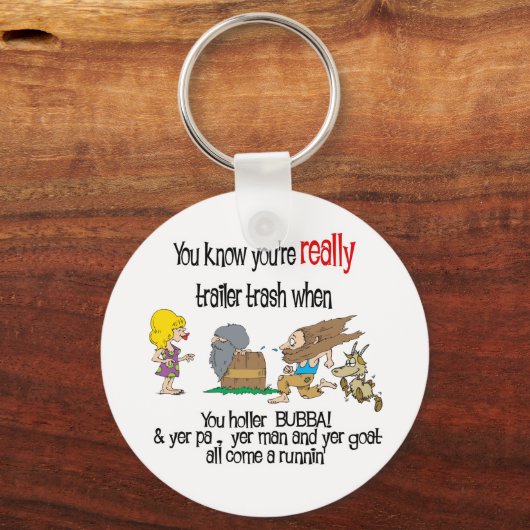 Porte-clés Funny Trailer Park (Recto)
