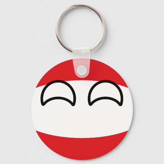 Porte-clés Funny Trending Geeky Austria Countryball (Recto)