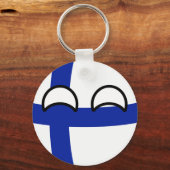 Porte-clés Funny Trending Geeky Finlande Country (Recto)