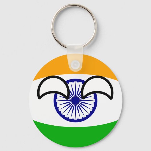 Porte-clés Funny Trending Geeky India Countryball (Recto)