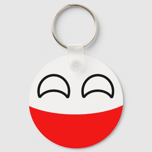 Porte-clés Funny Trending Geeky Pologne Country (Recto)