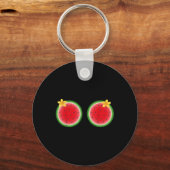 Porte-clés Funny Tropical Watermelon Slice S Vacances d'été (Recto)