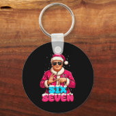 Porte-clés Funny Trump 67 Meme Costume Six Seven Christmas Sa (Recto)