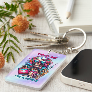Porte-clés Funny trust Nurse word art