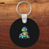 Porte-clés Funny Turtle Gamer Gaming Turtles Video Game (2) (Recto)