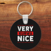 Porte-clés Funny Very Kurwa Nice Lish English Sarcasm Quote M (Recto)