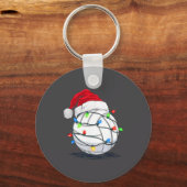 Porte-clés Funny Volleyball Ball Christmas Graphics Lights Lo (Recto)