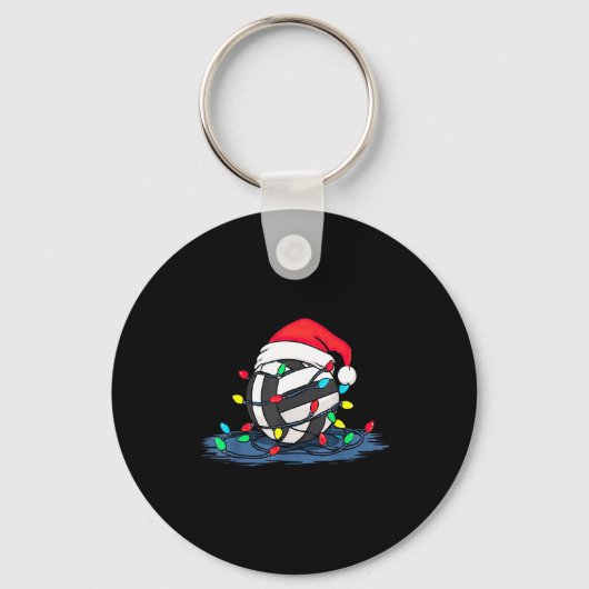 Porte-clés Funny Volleyball Christmas Graphics Lights Lover P (Recto)